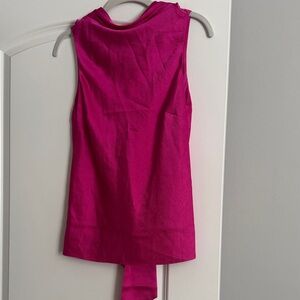 Women's Sleeveless Tunic Top - Fuchsia Pink